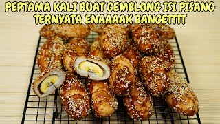 PERTAMA KALI MEMBUAT GEMBLONG ISI PISANG TERNYATA ENAK BANGET BISA UNTUK IDE JUALAN [upl. by Francyne]