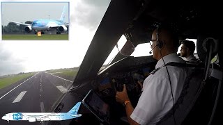 TUIfly Boeing 787 Dreamliner COCKPIT VIEW from Amsterdam to Palma [upl. by Walston]