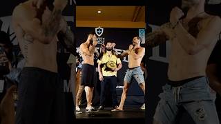 Official weigh ins Randy Costa vs Brandon Davis [upl. by Yeloc]