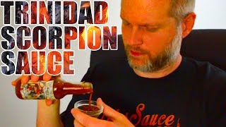 Trinidad Scorpion Sauce Cauterizer  Hot Sauce Review 16 [upl. by Enneicul]