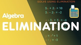 Simultaneous Equations By Elimination  Algebra  Maths  FuseSchool [upl. by Anez]