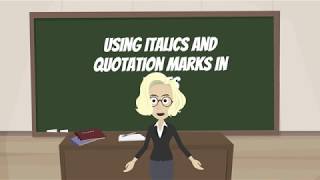 Using Italics and Quotation Marks in Titles [upl. by Dunlavy718]