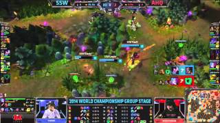 SSW vs AHQ  League of Legends World Championship 2014  Groups A  D1G5 [upl. by Dnomal]