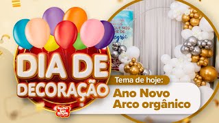 Dia de Decoração Ano Novo – Arco orgânico Balões São Roque [upl. by Eenoj]