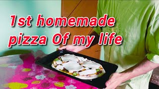 Pizza made easy  Sabse SASTA pizza  first experience [upl. by Ivette]