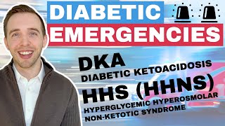 Diabetic Emergency Diabetic Ketoacidosis Treatment amp Hyperglycemic Hyperosmolar State [upl. by Ahsemit]