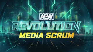 AEW Revolution Media Scrum  3324 Greensboro NC [upl. by Nauqyaj]