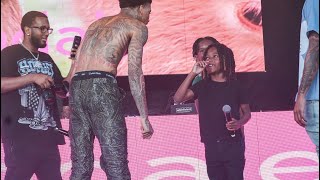 NLE Choppa brings out King Von nephew at Vegandale Chicago [upl. by Grew]