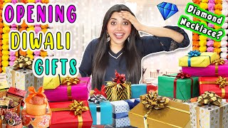 Opening all my DIWALI GIFTS🥳🎁OMG Diamond Necklace💎 amp So much more🤩Ramya Vasudev [upl. by Hamilton]