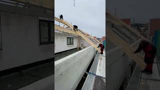 dachdecker roofer zimmerer satisfying art craft handwerk baustelle [upl. by Hermes]