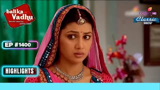 Jagya ने घटना पर अपना पक्ष स्पष्ट किया  Balika Vadhu  बालिका वधू  Highlight  Ep 1400 [upl. by Teddi]