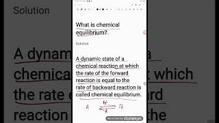 What is chemical equilibrium [upl. by Olegnaid709]