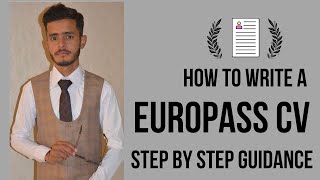 How to write a europass CV  Mext Scholarship [upl. by Ellenuahs]