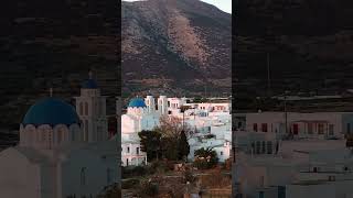 Apollonia greece sifnos cyclades greekislands travel traditional aerialvideography church [upl. by Sana574]