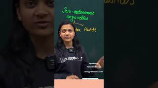 QuickShot SemiAutonomous Organelles  NEET 2023 I Poonam maam shorts neet2023 neetpreparation [upl. by Airbas]