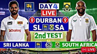 Sri Lanka Vs South Africa 2nd Test day 4  SL Vs SA Live Match  South Africa vs Sri lanka [upl. by Eelimaj367]