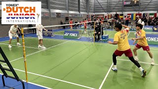 Final MDU19 🇲🇾 Kang Khai Xing amp Aaron Tai vs 🇨🇳 Hu Ke Yuan amp Lin Xiang Yi  Dutch Junior 2024 [upl. by Cristionna]