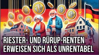 Äußerst enttäuschende Resultate Riester und RürupRenten erweisen sich als unrentabel [upl. by Glovsky]