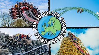 Top 30 BEST Roller Coasters in EUROPE 2024 [upl. by Patten]