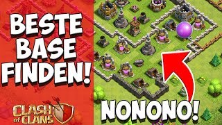 PERFEKTE BASE FINDEN  So gehts ☆ Clash of Clans ☆ CoC [upl. by Nilyahs]