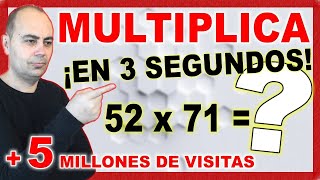 💥quotTÉCNICA Para MULTIPLICAR En 3 SEGUNDOSquot💥Matemáticas Mágicas💥Cálculo Mental [upl. by Zebada]