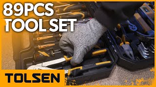 TOLSEN 89PCS TOOL SET 85352 [upl. by Orat]