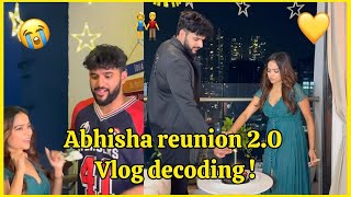 Abhisha Pe Gupshap  Abhisha Reunion Vlog 20 Reaction Daal Chawal OP Abhisha Live [upl. by Ellary111]