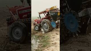 farming mf260 planter k sath khala guzarty hoay tractor agay say Uth gea farmingmachinery [upl. by Wesa288]