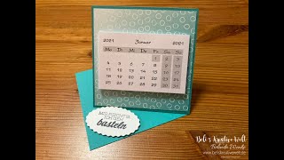 Aufstellkalender Tischkalender basteln  Eine Anleitung mit den Produkten von Stampin´Up [upl. by Baruch]