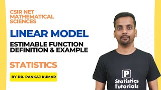 Linear ModelEstimable Function Definition amp Example CSIRNET Statistics Dr Pankaj Kumar [upl. by Clite]