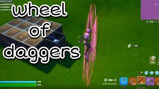 wheel of daggers fortnite glider in use [upl. by Lerred]