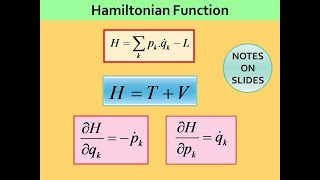 Hamiltonian Function H  Physical Significance of H  Hamiltons Canonical Equations [upl. by Boatwright]