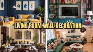 Stylish and beautiful living room wall decor ideas  modern living room  home decor [upl. by Harlin465]