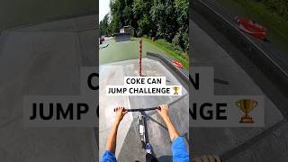 Coke Can Jump Challenge 🏆🛴Roman Dellapena shorts shortvideo challenge viral scooter tricks [upl. by Eellah559]