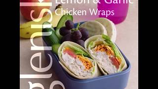 Chicken Wraps with a Lemon and Garlic Yogurt Sauce [upl. by Paryavi]