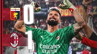 From Pulisics goal to Girouds save  Genoa 01 AC Milan  Highlights Serie A [upl. by Enrica243]