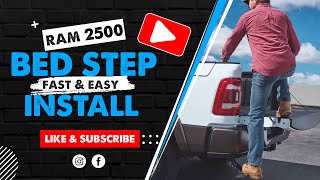 20192023 RAM 2500  Bed Step Installation  Infotainmentcom [upl. by Uolyram704]