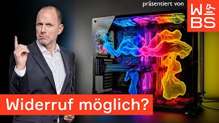 3000 € CustomPC gekauft amp kein Widerrufsrecht Antwort an KreativEcke  Anwalt Christian Solmecke [upl. by Boykins]