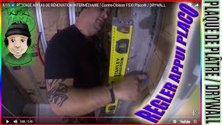 815 ⏩ 2 METHODES de RÉGLAGE dAPPUIS DE RÉNOVATION INTERMÉDIAIRE Placo® contrecloison DRYWALL [upl. by Sacksen]