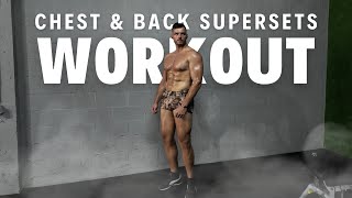 Chest and Back Superset Workout [upl. by Ubana]