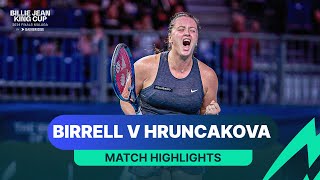 Kimberly Birrell v Viktoria Hruncakova  Australia v Slovakia  2024 Billie Jean King Cup Finals [upl. by Paymar]