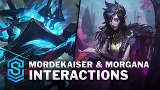 Mordekaiser amp Morgana Special Interactions  Legends of Runeterra [upl. by Dal]