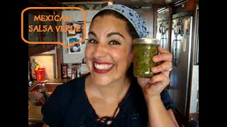 How to prepare Mexican Green Sause Como preparar Salsa Verde Mexicana [upl. by Aicercal]