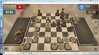 20241104 Một ván cờ vua hay trắng thắng Interesting chess match white won [upl. by Yeneffit]