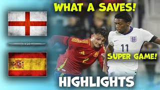 England u21 vs Spain u21  International Friendly  Highlights 15112024 [upl. by Rolfston]