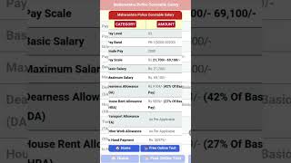 Maharashtra Constable Police Salary 2024 [upl. by Babb]