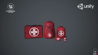 Medkit Pack Fully PBRLow Poly Game Assets [upl. by Hebrew]