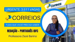 CONCURSO CORREIOS 2024 Tudo o que você precisa saber sobre a IBFC  Redação e Português [upl. by Nagol]