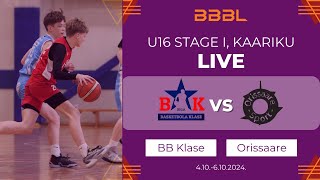 Basketbola Klase vs Orissaare  BBBL Boys U16 [upl. by Denny]