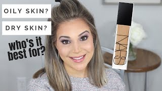 NARS NATURAL RADIANT LONGWEAR FOUNDATION WEAR TEST  Normal Oily Skin  Shade Stromboli [upl. by Loux156]